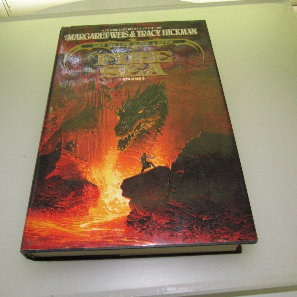 “Fire Sea” Vol. 3 • Death Gate Cycle Hardcover w/ DJ • Lava-punk Fantasy Aesthet